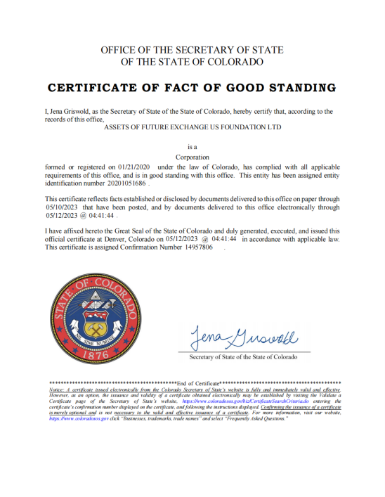 AFE Foundation corporate seal